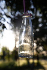 water pouring into glass