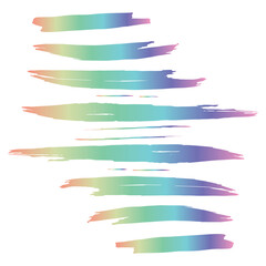 Obraz premium Colorful Brushes Creative. Watercolor Square. Grungy Collection. Stroke Isolated. Ink Design. Brushstroke Chinese. Grungy Square. Paintbrush Japanese. Grungy Japanese.