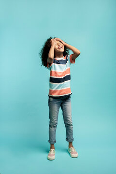 Happy African Girl in Studio