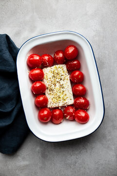 Baked Feta Cheese and Tomato Pasta