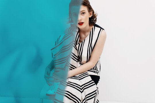 Stylish woman portrait