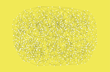 Intricate Network on Yellow
