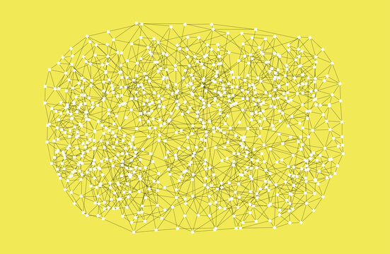 Intricate Network on Yellow