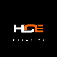 HCD Letter Initial Logo Design Template Vector Illustration