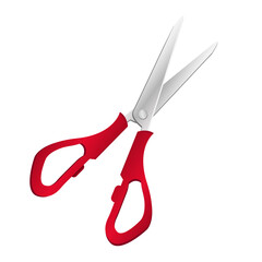 Scissors on white background. Vector illustration 