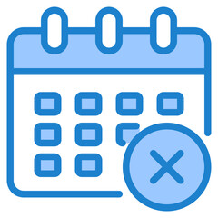 Calendar blue style icon
