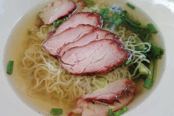 thai noodle soup with pork