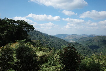 view of the mountains