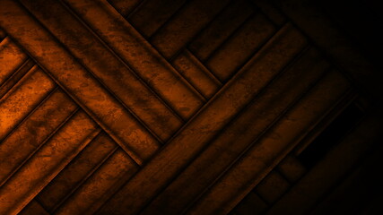 Dark orange vintage grunge stripes abstract background