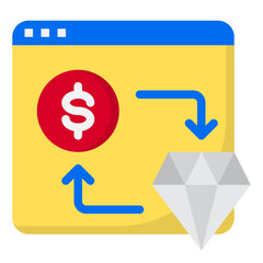 Finance flat style icon