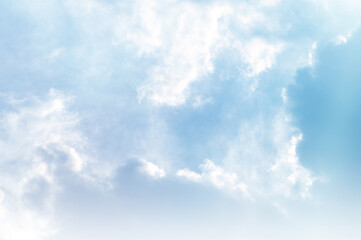 Blue sky with white cloud.