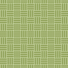 日本の伝統文様　三崩し　網目　グリーン