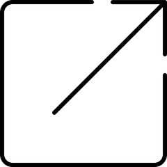 Outline export icon