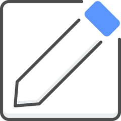Colored line edit icon