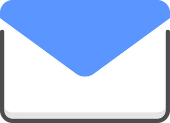Colored line mail icon