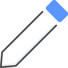 Colored line pen icon