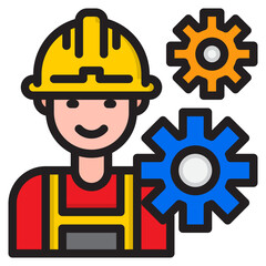 labor color line style icon