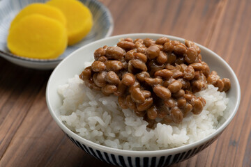 朝食の納豆