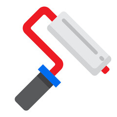 paint roller flat style icon