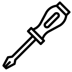 screwdriver outline style icon