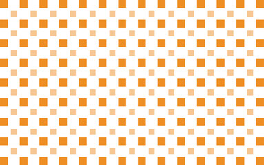 背景素材　シンプルな四角のパターン柄　オレンジ