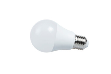 White LED energy saving light bulb, on white background. Eco friendly concept.