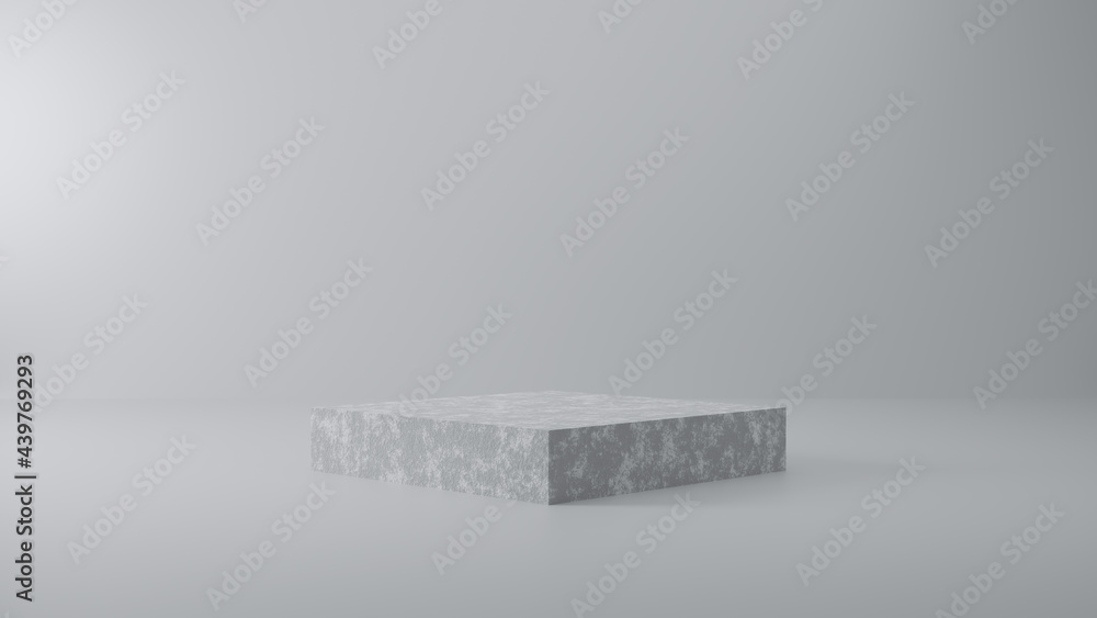 Poster product setting podium cement and empty room scene backdrops display on cement background for packag