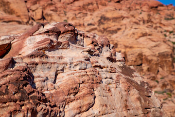 Red sandstone at Red Rock Canyon in Las Vegas