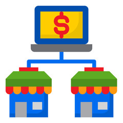 marketing flat style icon