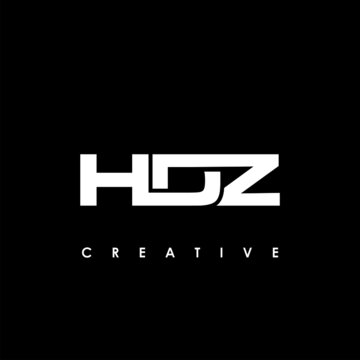 HDZ Letter Initial Logo Design Template Vector Illustration