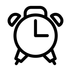 alarm icon lineal style vector illustration 