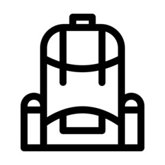 bag icon lineal style vector illustration