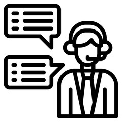 Information outline style icon