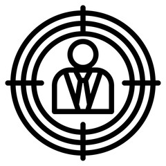 target outline style icon