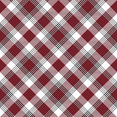 Red Chevron Plaid Tartan textured Seamless Pattern Design