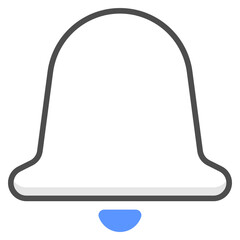 Colored line bell icon