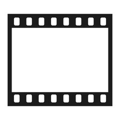 Photo clip frame. Isolated vector icon.