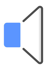 Colored line volume icon