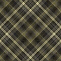Yellow Chevron Plaid Tartan textured Seamless Pattern Design