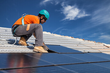 install photovoltaic solar panels for electricity production