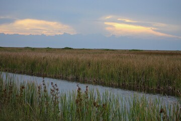 sunset storm in the Everglades National Park