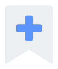 Obraz premium Flat bookmark icon