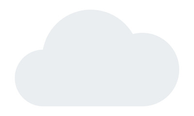 Flat cloud icon