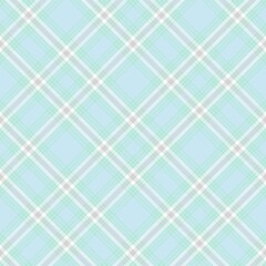 Sky Blue Chevron Plaid Tartan textured Seamless Pattern Design