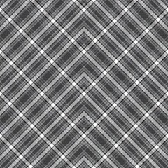 Black and White Chevron Plaid Tartan textured Seamless Pattern Design