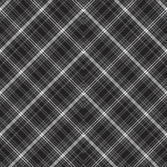 Black and White Chevron Plaid Tartan textured Seamless Pattern Design