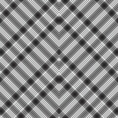 Black and White Chevron Plaid Tartan textured Seamless Pattern Design