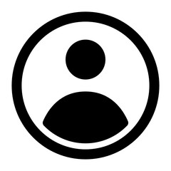 Fototapeta premium Solid user icon