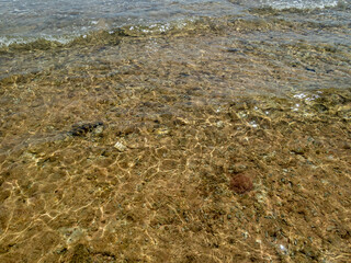 Abstract reflection on water in the sea