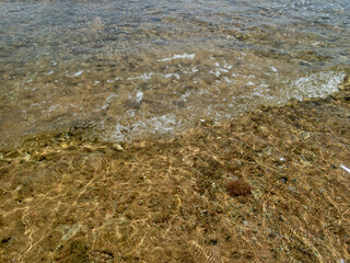 Abstract reflection on water in the sea